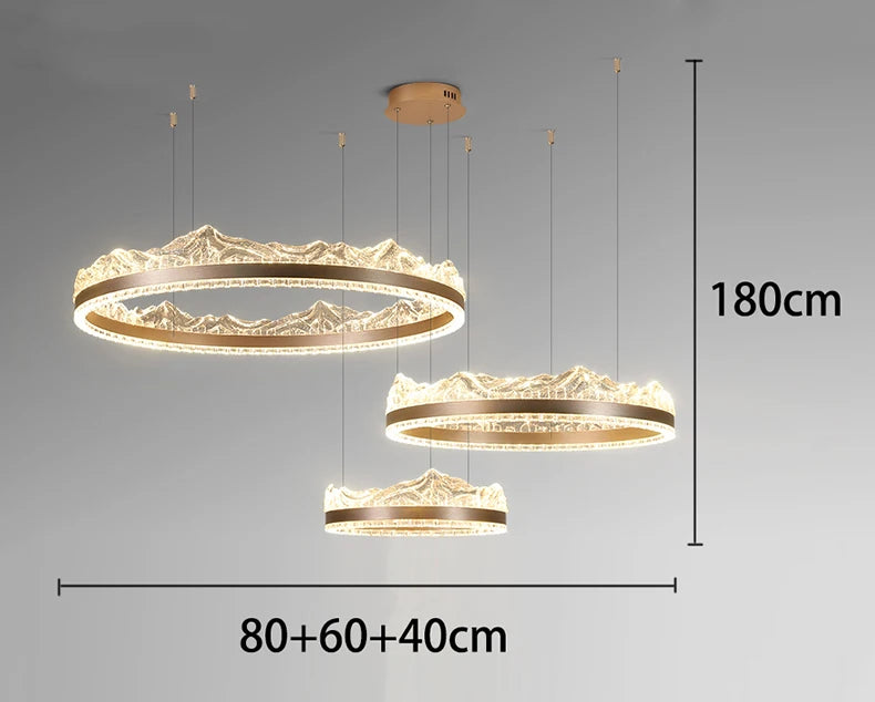 Modern home decor led lights pendant light lamps forstaircase Chandeliers for living room hanging light indoor lighting