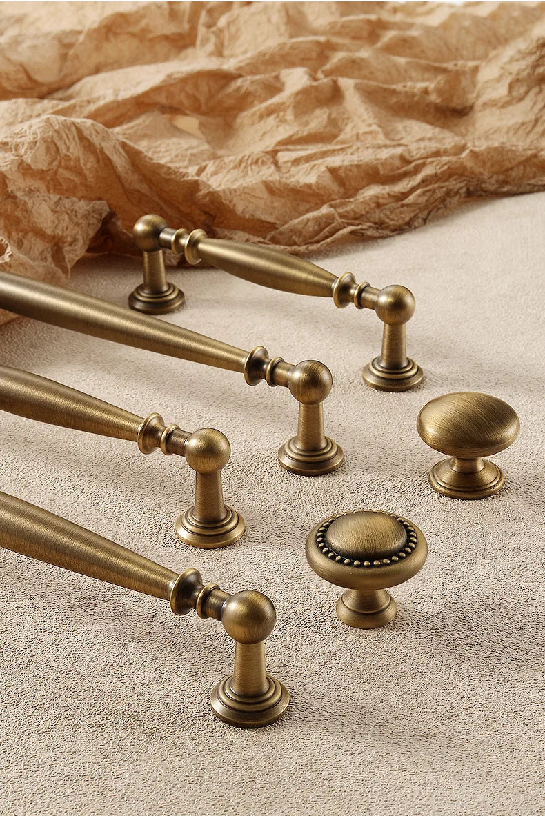Nordic Solid Brass Furniture Handles Luxury Handles for Wardrobe and Drawer Kitchen Cabinet Drawer Handles Shoe Cabinets Pulls