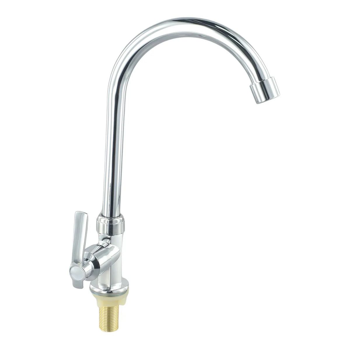 Single Lever Cold Water Kitchen Sink Tap – Deck Mounted, Plated Finish