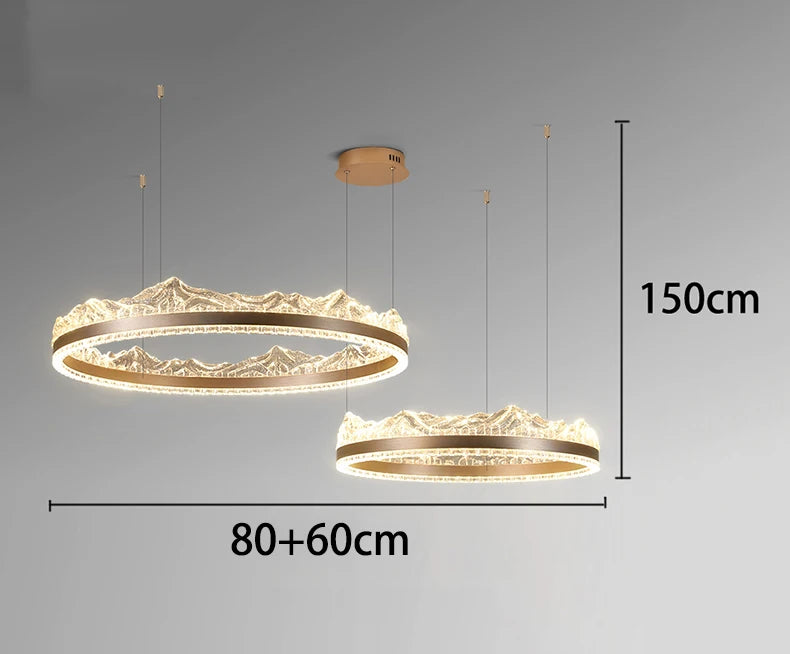 Modern home decor led lights pendant light lamps forstaircase Chandeliers for living room hanging light indoor lighting