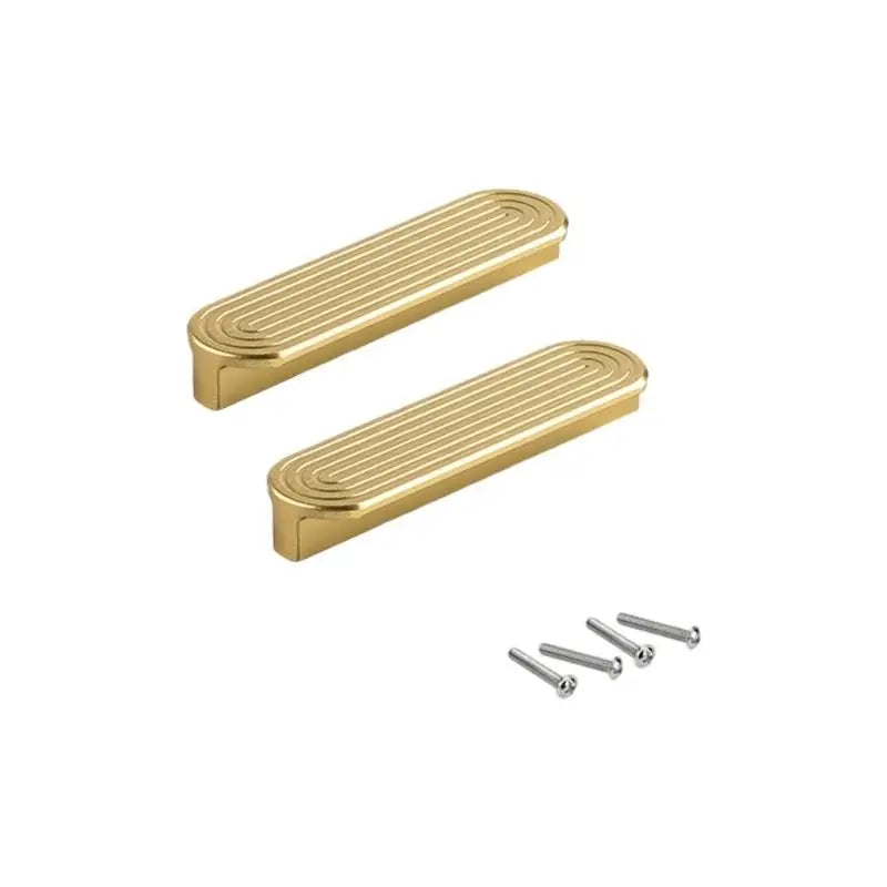 2Pcs Modern Aluminum Cupboard Handles Strong & Stylish Knob for Kitchen Wardrobe Drawer Easy Installation Without Tool D2RD