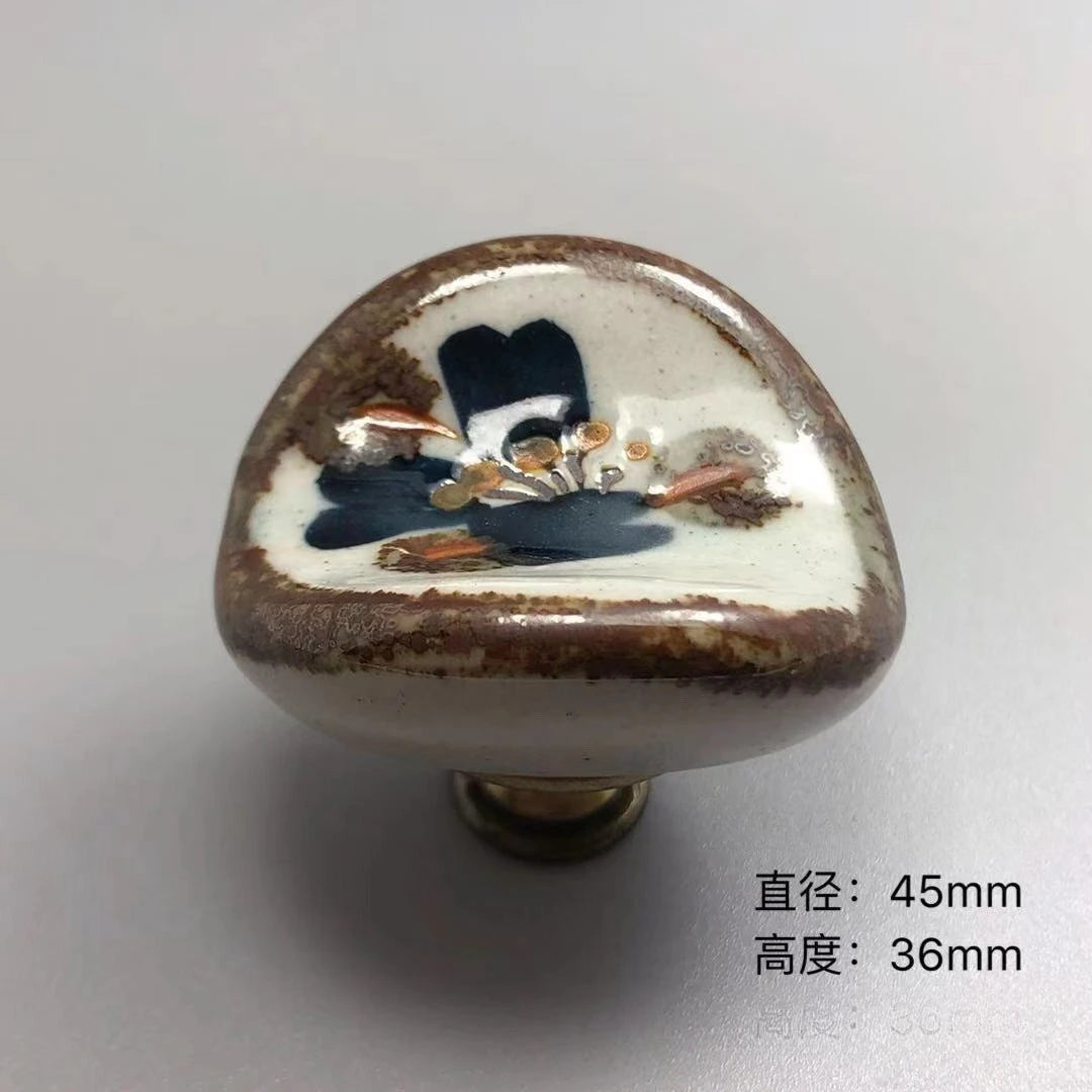 Ceramic Door Handles French Vintage Furniture Handle Cupboard Kithen Cabinet Wardrobe Drawer Closet Pulls DIY Decor