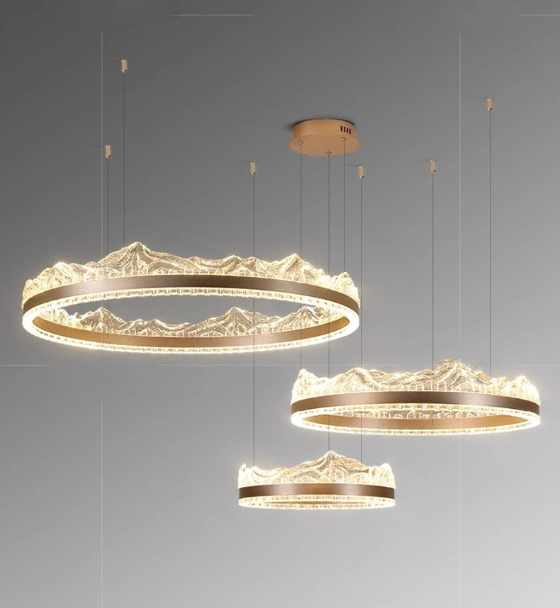 Modern home decor led lights pendant light lamps forstaircase Chandeliers for living room hanging light indoor lighting