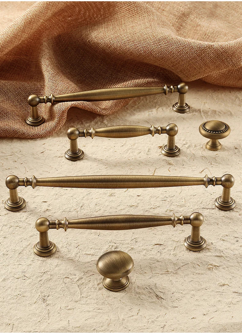Nordic Solid Brass Furniture Handles Luxury Handles for Wardrobe and Drawer Kitchen Cabinet Drawer Handles Shoe Cabinets Pulls