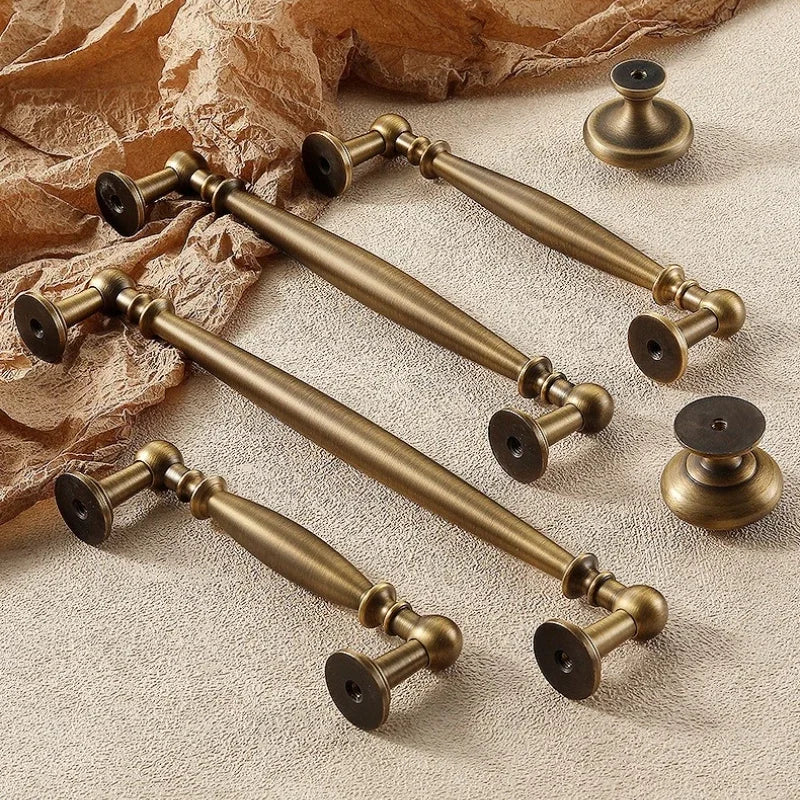 Cupboard Door Knob Furniture Wardrobe Long Pull Bronze Solid Antique Brass Cabinet Handles Kitchen Cabinet Handles Bronze Pulls