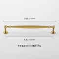Nordic Solid Brass Furniture Handles Luxury Handles for Wardrobe and Drawer Kitchen Cabinet Drawer Handles Shoe Cabinets Pulls
