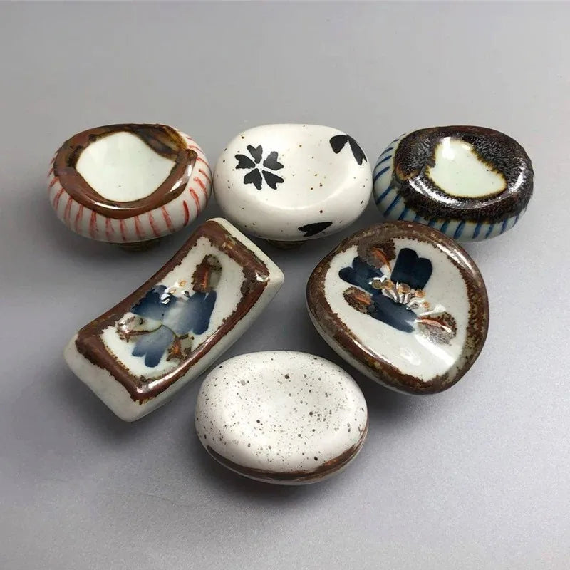 Ceramic Door Handles French Vintage Furniture Handle Cupboard Kithen Cabinet Wardrobe Drawer Closet Pulls DIY Decor