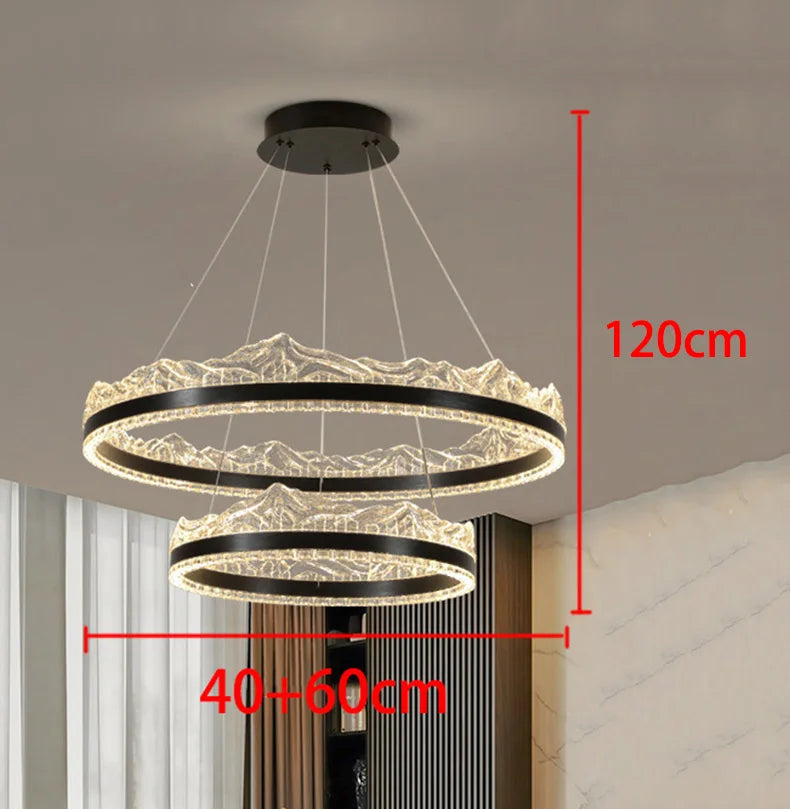 Modern home decor led lights pendant light lamps forstaircase Chandeliers for living room hanging light indoor lighting