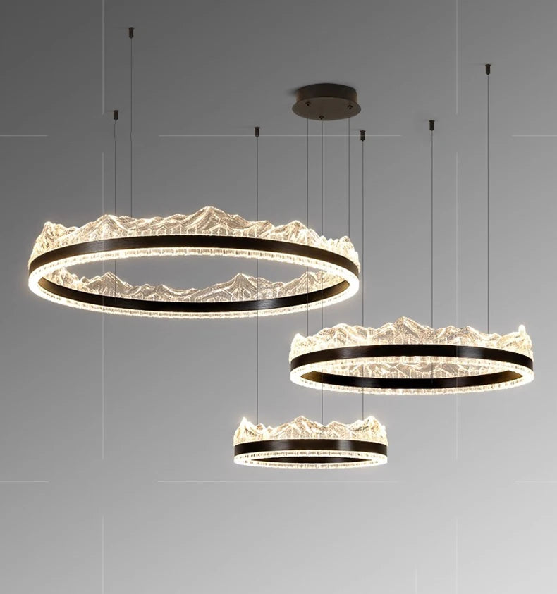 Modern home decor led lights pendant light lamps forstaircase Chandeliers for living room hanging light indoor lighting