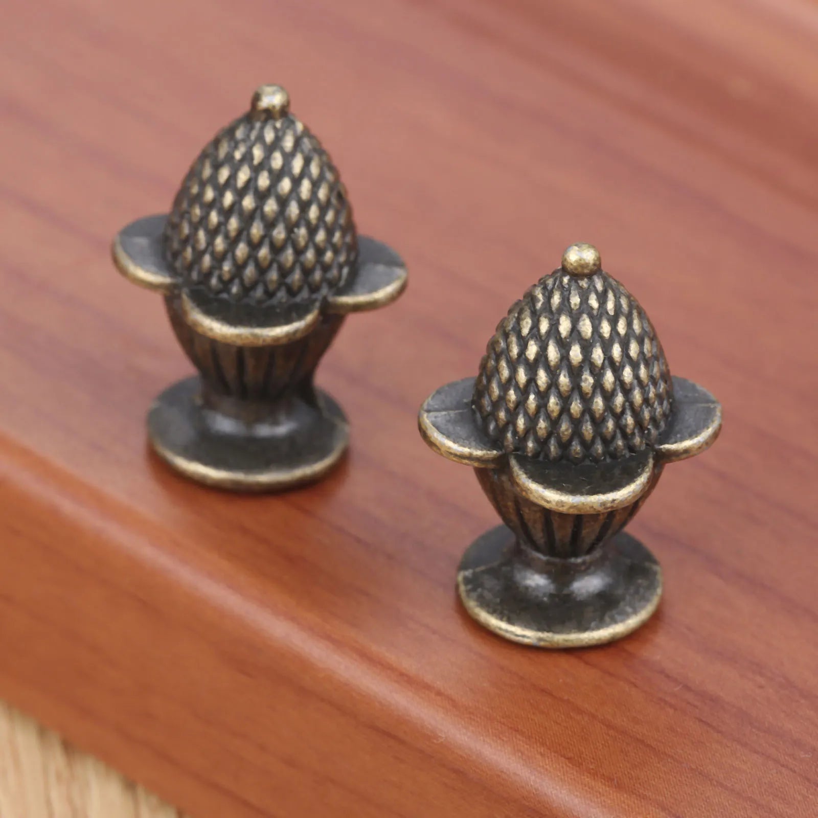 2Pcs Antique Cabinet Handle Knob Furniture Handle Strawberry Knob And Handles Zinc Alloy Door Cupboard Drawer Kitchen Pull Knob