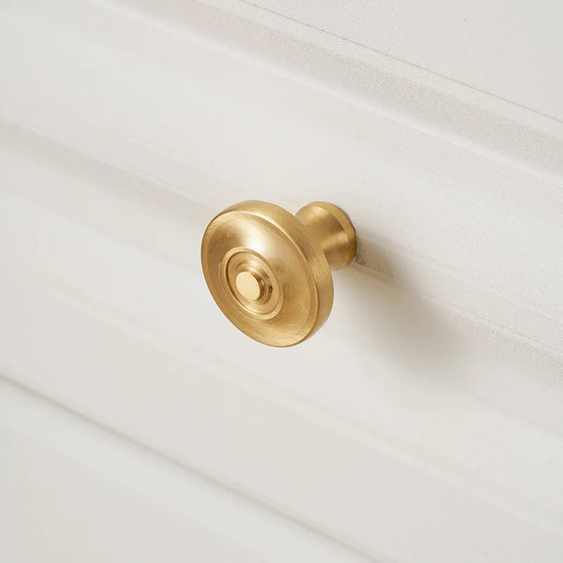 Handles for Furniture French Solid Brass Cupboard Door Knob and Handle American Kitchen Cabinet Drawer Handles