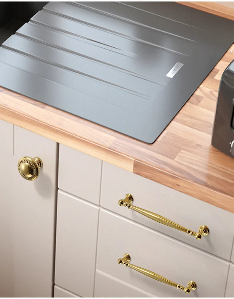 Nordic Solid Brass Furniture Handles Luxury Handles for Wardrobe and Drawer Kitchen Cabinet Drawer Handles Shoe Cabinets Pulls