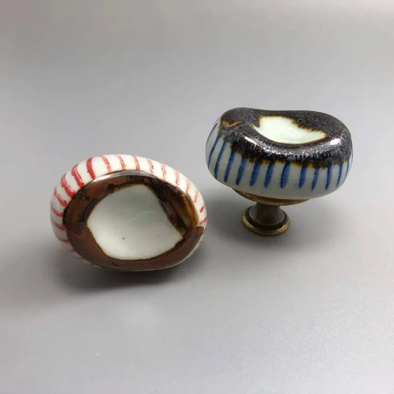 Ceramic Door Handles French Vintage Furniture Handle Cupboard Kithen Cabinet Wardrobe Drawer Closet Pulls DIY Decor