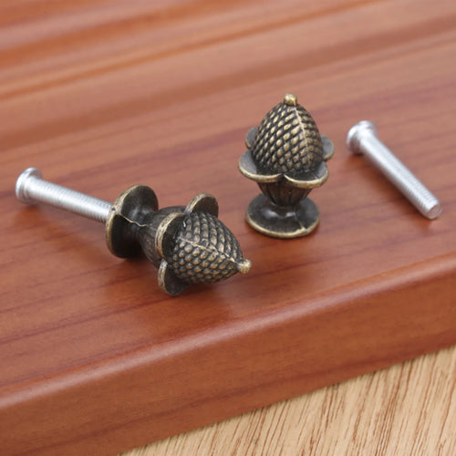 2Pcs Antique Cabinet Handle Knob Furniture Handle Strawberry Knob And Handles Zinc Alloy Door Cupboard Drawer Kitchen Pull Knob