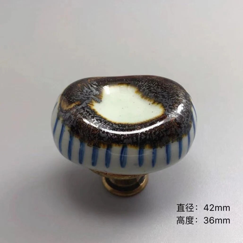 Ceramic Door Handles French Vintage Furniture Handle Cupboard Kithen Cabinet Wardrobe Drawer Closet Pulls DIY Decor