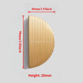 Modern Knobs Furniture Hardware Kitchen Accessories Brass Semicircular Cabinet Door Knob Handle Desk Drawer Pulls/Vertical Lines