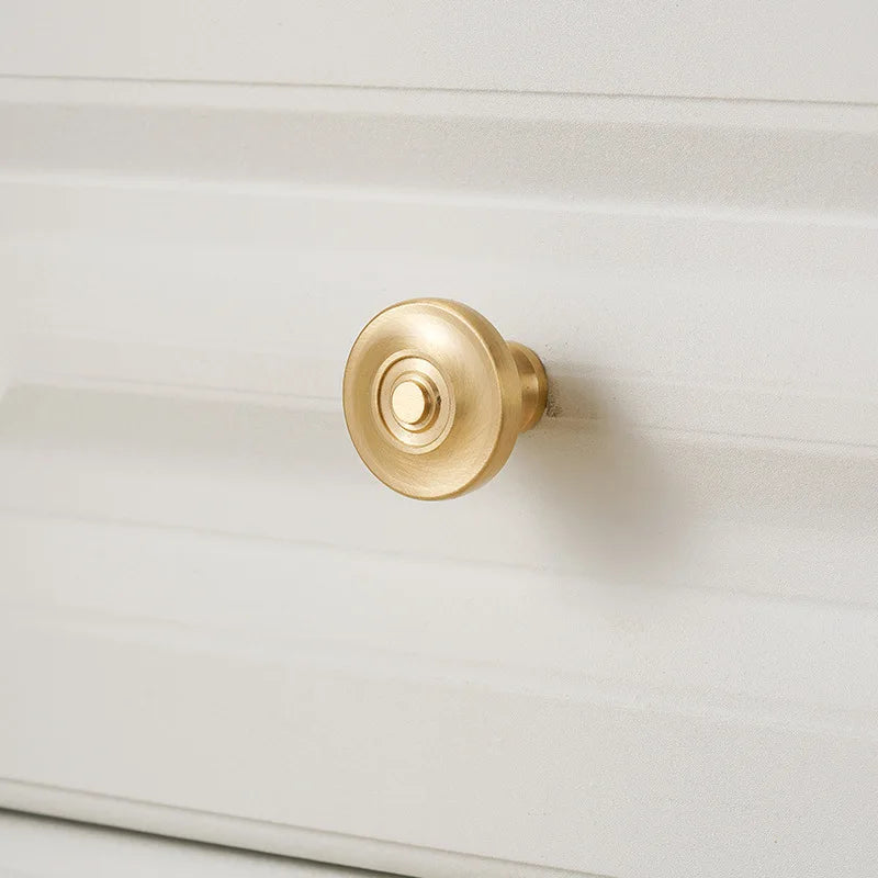 Handles for Furniture French Solid Brass Cupboard Door Knob and Handle American Kitchen Cabinet Drawer Handles