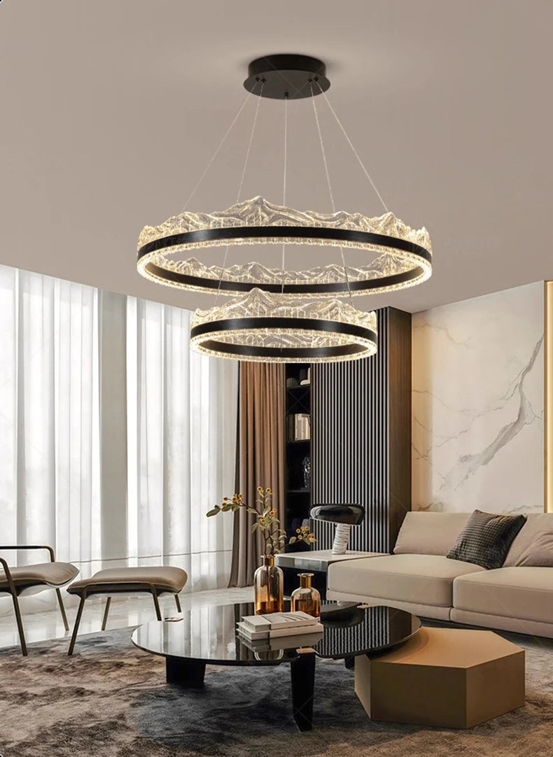 Modern home decor led lights pendant light lamps forstaircase Chandeliers for living room hanging light indoor lighting