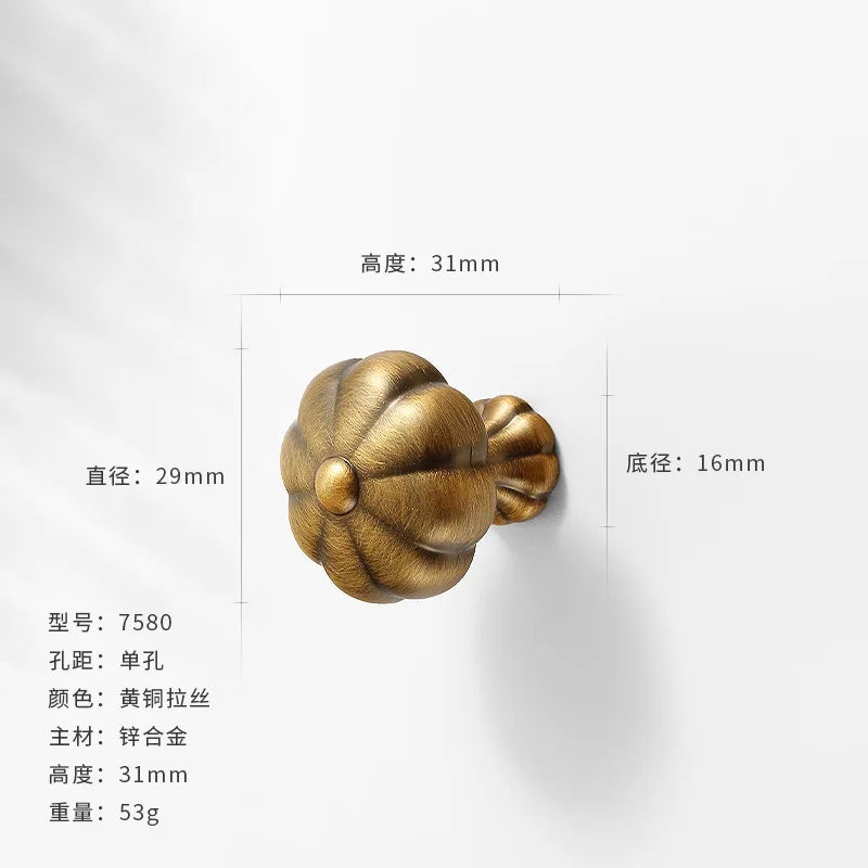 Antique-Bronze Cabinet Handle Retro Wardrobe & Kitchen-Cabinet Pull American Single-Hole Drawer Knob Zinc-Alloy Furniture Handle