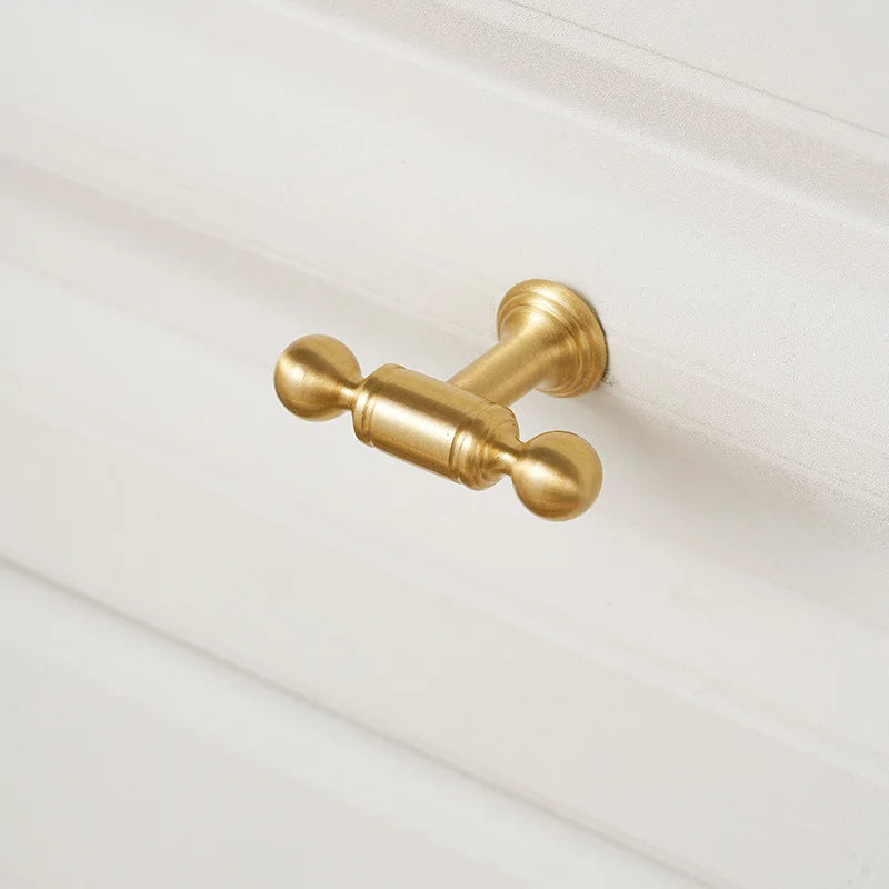 Handles for Furniture French Solid Brass Cupboard Door Knob and Handle American Kitchen Cabinet Drawer Handles
