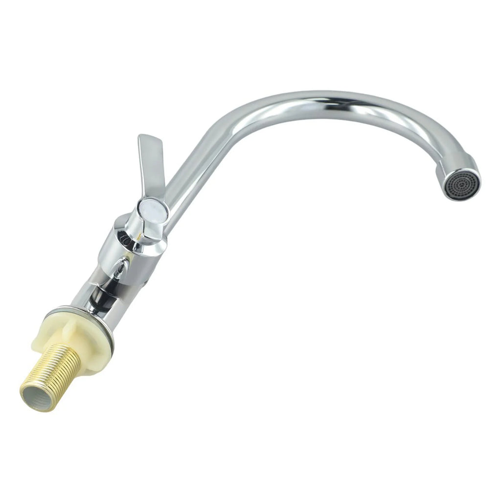Single Lever Cold Water Kitchen Sink Tap – Deck Mounted, Plated Finish