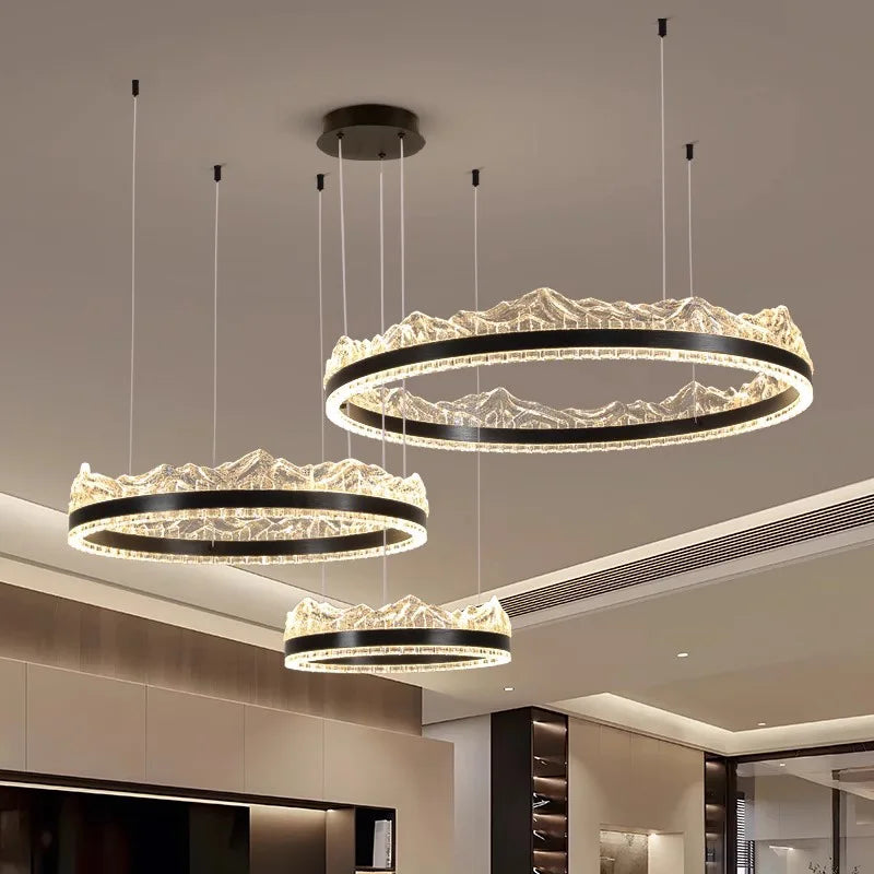 Modern home decor led lights pendant light lamps forstaircase Chandeliers for living room hanging light indoor lighting