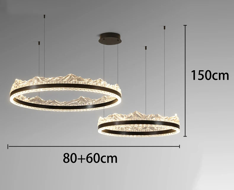 Modern home decor led lights pendant light lamps forstaircase Chandeliers for living room hanging light indoor lighting