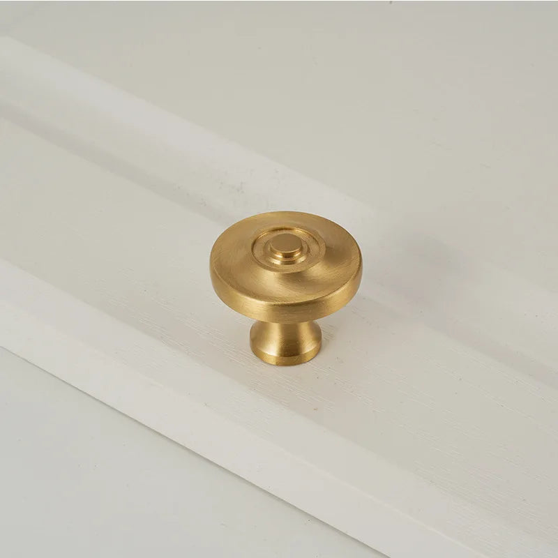 Handles for Furniture French Solid Brass Cupboard Door Knob and Handle American Kitchen Cabinet Drawer Handles