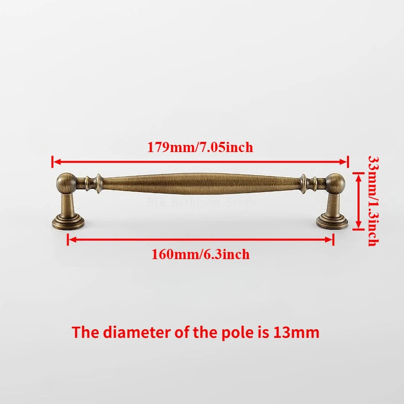 Cupboard Door Knob Furniture Wardrobe Long Pull Bronze Solid Antique Brass Cabinet Handles Kitchen Cabinet Handles Bronze Pulls