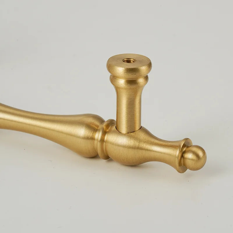 Handles for Furniture French Solid Brass Cupboard Door Knob and Handle American Kitchen Cabinet Drawer Handles