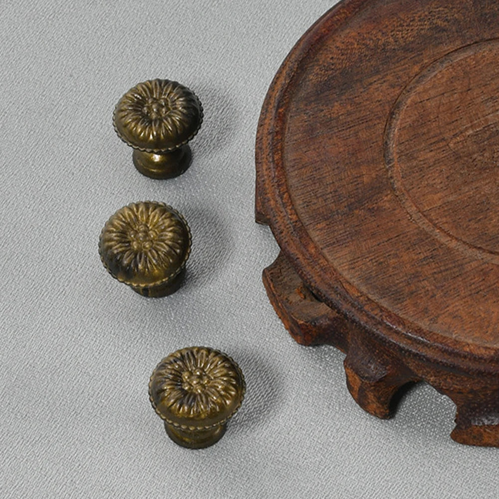 10Pcs Wooden Jewelry Box Mini Knobs Antique Bronze Plastic Kitchen Cabinet Drawer Pulls Knobs Cupboard Wardrobe Furniture Handle