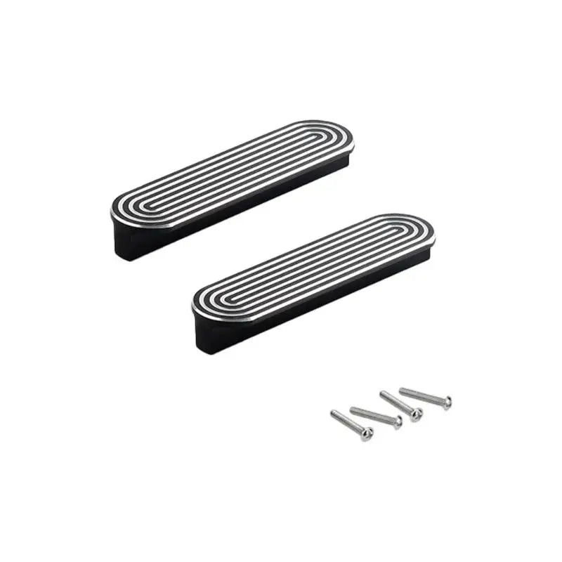 2Pcs Modern Aluminum Cupboard Handles Strong & Stylish Knob for Kitchen Wardrobe Drawer Easy Installation Without Tool D2RD