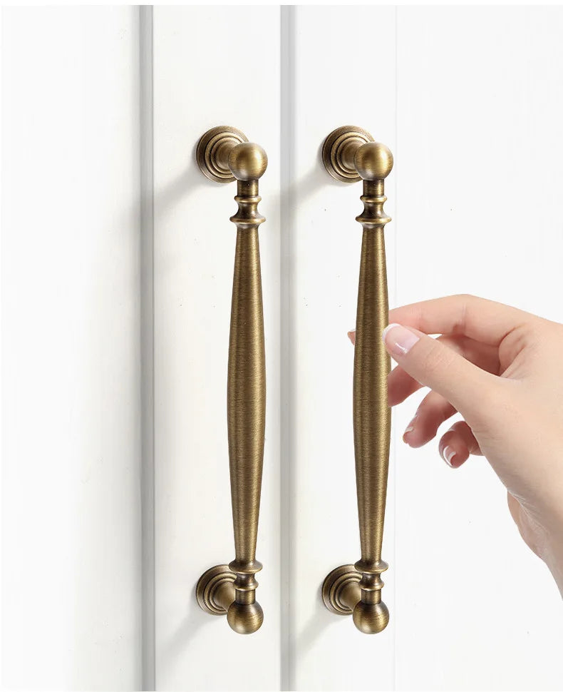 Nordic Solid Brass Furniture Handles Luxury Handles for Wardrobe and Drawer Kitchen Cabinet Drawer Handles Shoe Cabinets Pulls