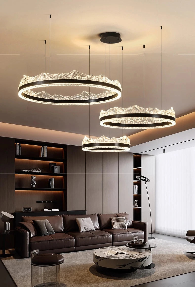 Modern home decor led lights pendant light lamps forstaircase Chandeliers for living room hanging light indoor lighting