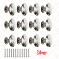 KAK 12PCS Vintage Bronze Furniture Knobs and Handles Black Kitchen Handle Antique Bronze Brass Drawer Knobs Door Hardware