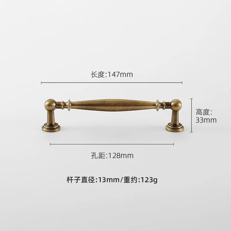 Nordic Solid Brass Furniture Handles Luxury Handles for Wardrobe and Drawer Kitchen Cabinet Drawer Handles Shoe Cabinets Pulls