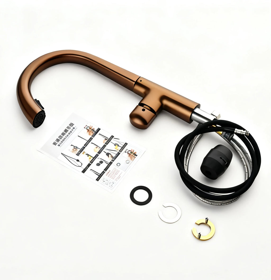 Modern Luxury Pull Down Spring Kitchen Mixer Tap – Hot & Cold