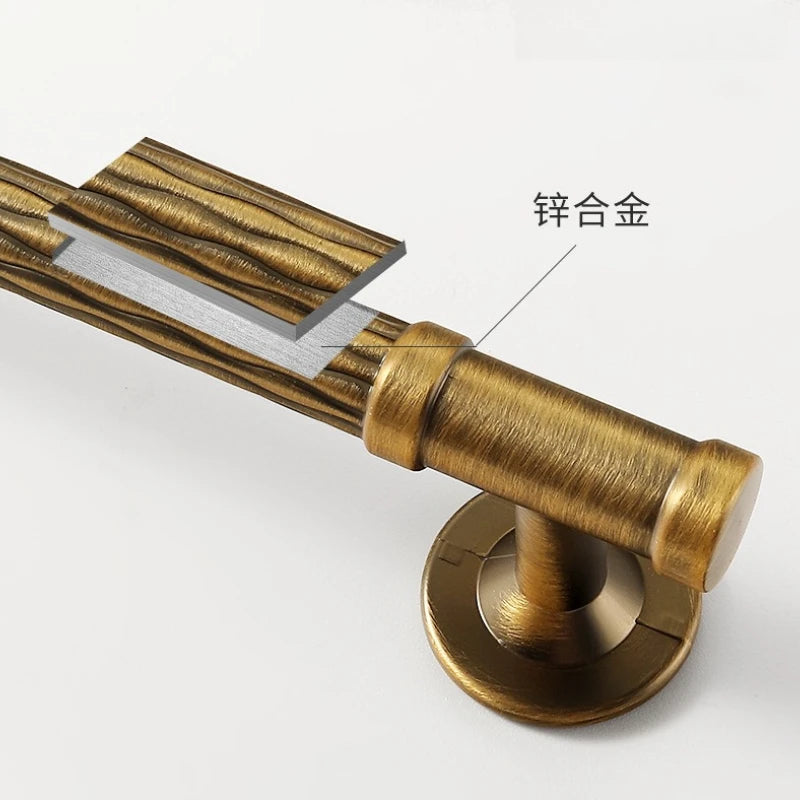 Antique-Bronze Cabinet Handle Retro Wardrobe & Kitchen-Cabinet Pull American Single-Hole Drawer Knob Zinc-Alloy Furniture Handle