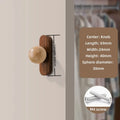 Nordic Walnut Wood Cabinet Knobs Minimalist Round Drawer Pulls Wardrobe Kitchen Cabinets furniture handles