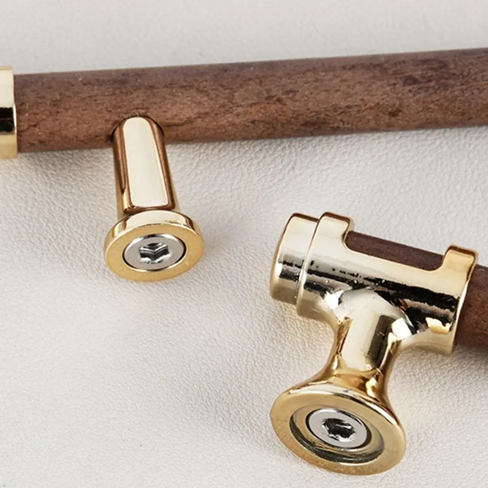 Modern Solid Wooden Door Handles Various Sizes Multifunctional Drawer Knobs Durable Kitchen Cabinet Handles Home Use
