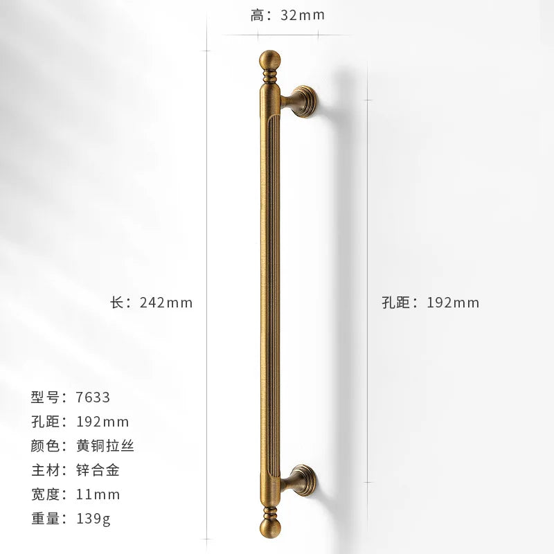 Antique-Bronze Cabinet Handle Retro Wardrobe & Kitchen-Cabinet Pull American Single-Hole Drawer Knob Zinc-Alloy Furniture Handle