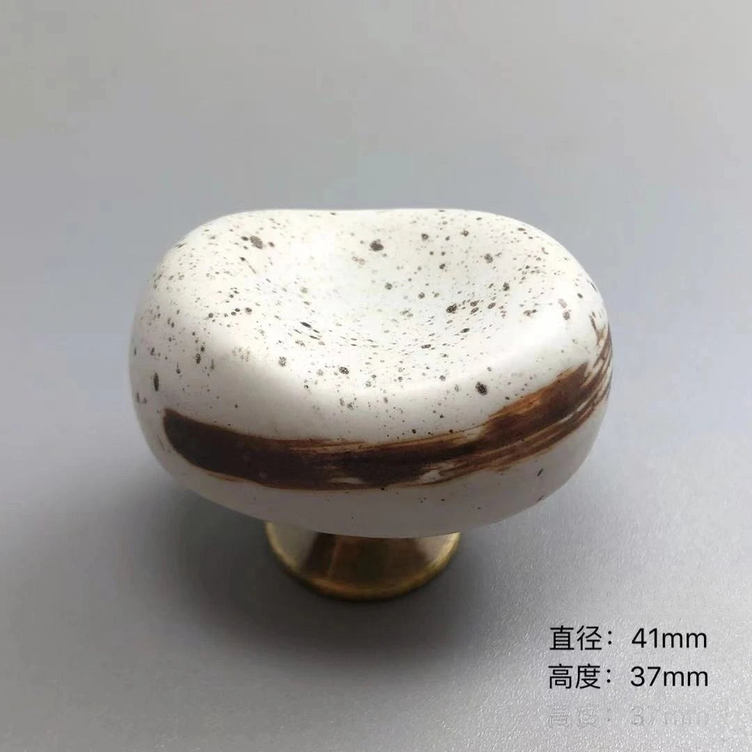 Ceramic Door Handles French Vintage Furniture Handle Cupboard Kithen Cabinet Wardrobe Drawer Closet Pulls DIY Decor