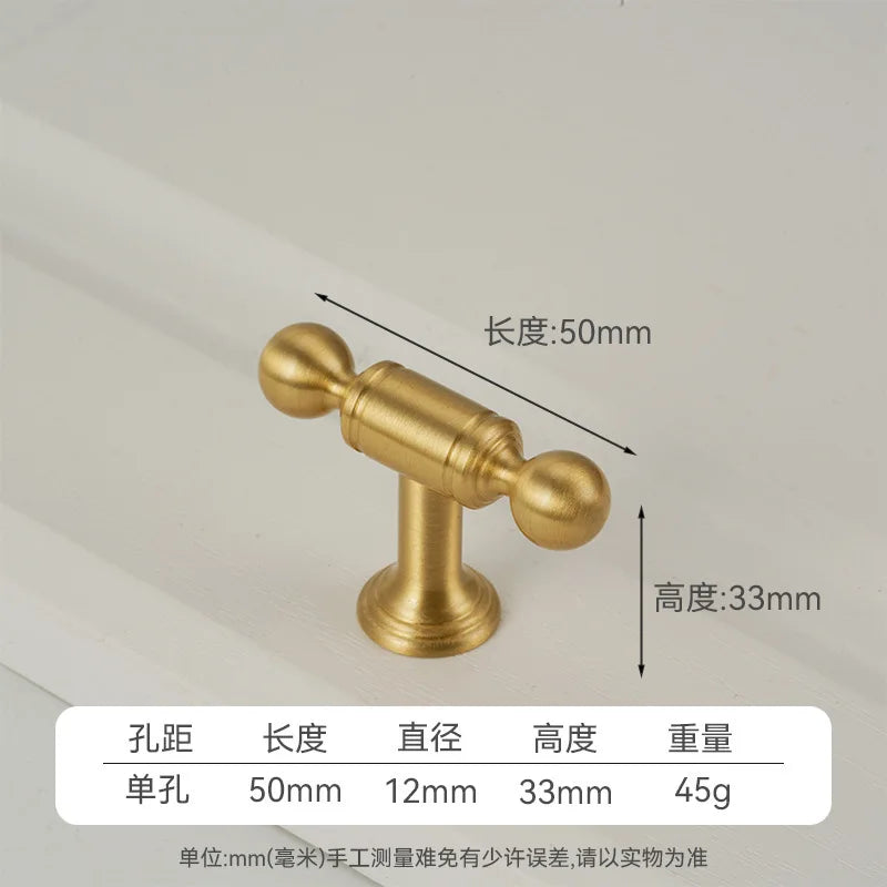 Handles for Furniture French Solid Brass Cupboard Door Knob and Handle American Kitchen Cabinet Drawer Handles