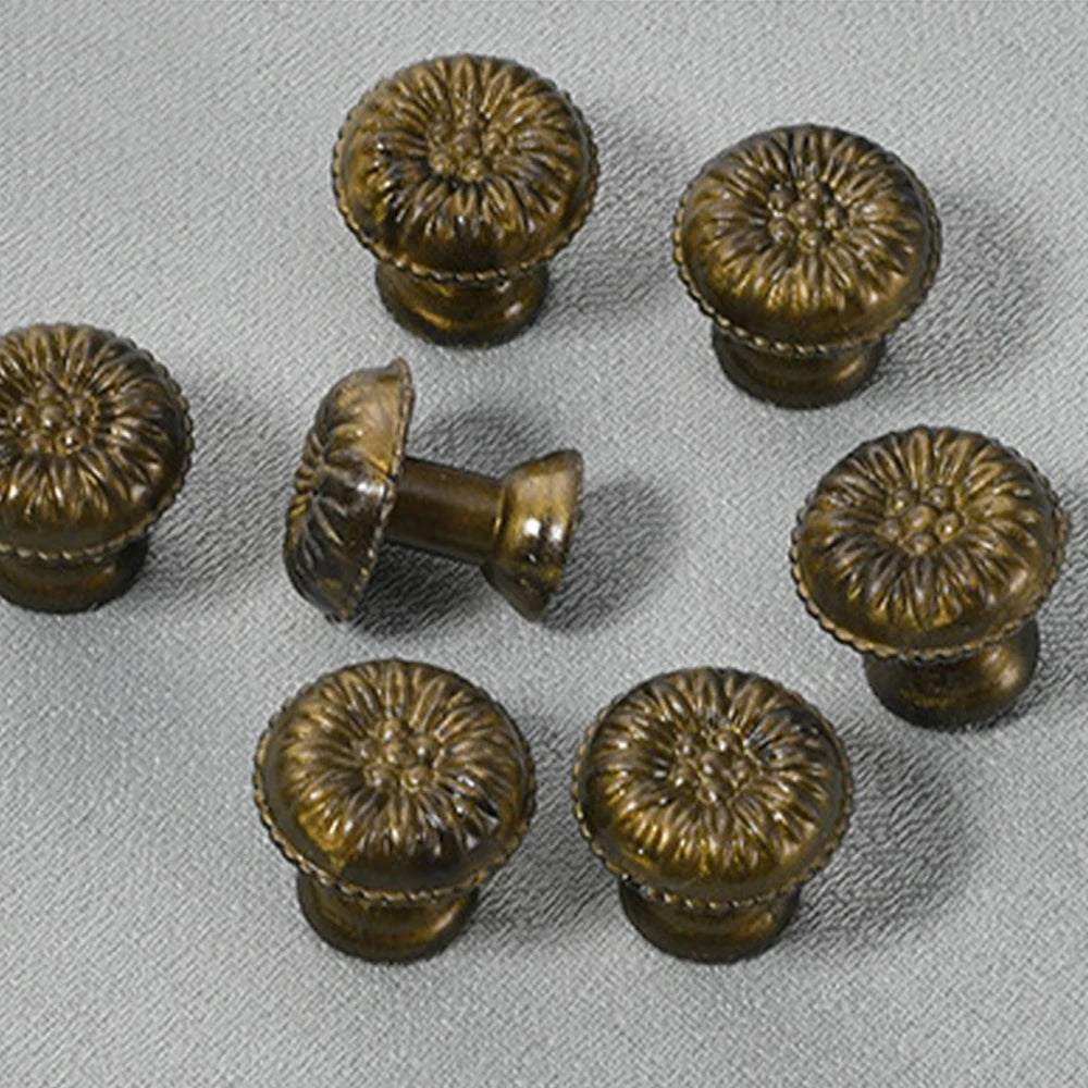 10 Pcs Furniture Handles with Screws Small Box Knobs Plastic 18*19mm Vintage Single Hole Handle for Drawer Cabinet Door Cupboard