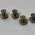 10 Pcs Furniture Handles with Screws Small Box Knobs Plastic 18*19mm Vintage Single Hole Handle for Drawer Cabinet Door Cupboard