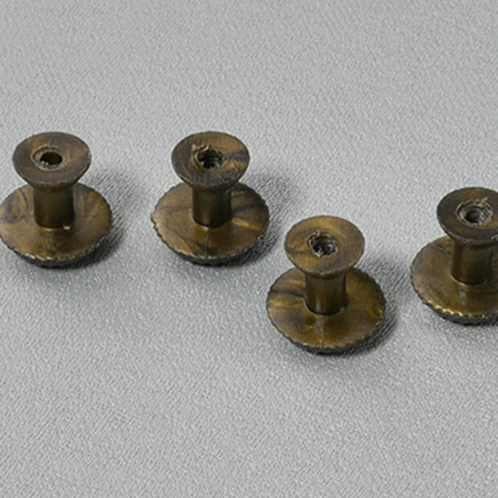 10 Pcs Furniture Handles with Screws Small Box Knobs Plastic 18*19mm Vintage Single Hole Handle for Drawer Cabinet Door Cupboard