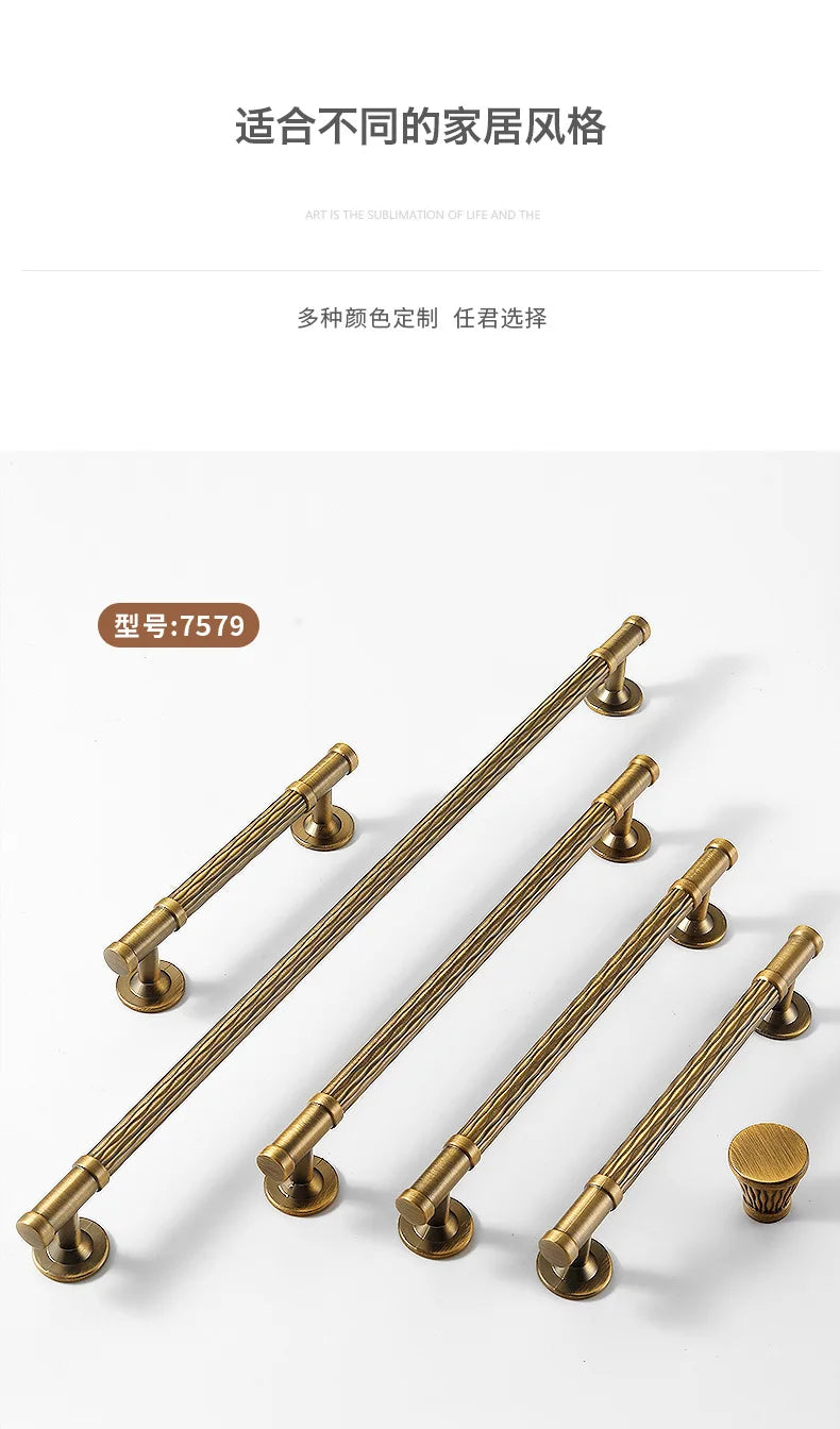 Antique-Bronze Cabinet Handle Retro Wardrobe & Kitchen-Cabinet Pull American Single-Hole Drawer Knob Zinc-Alloy Furniture Handle