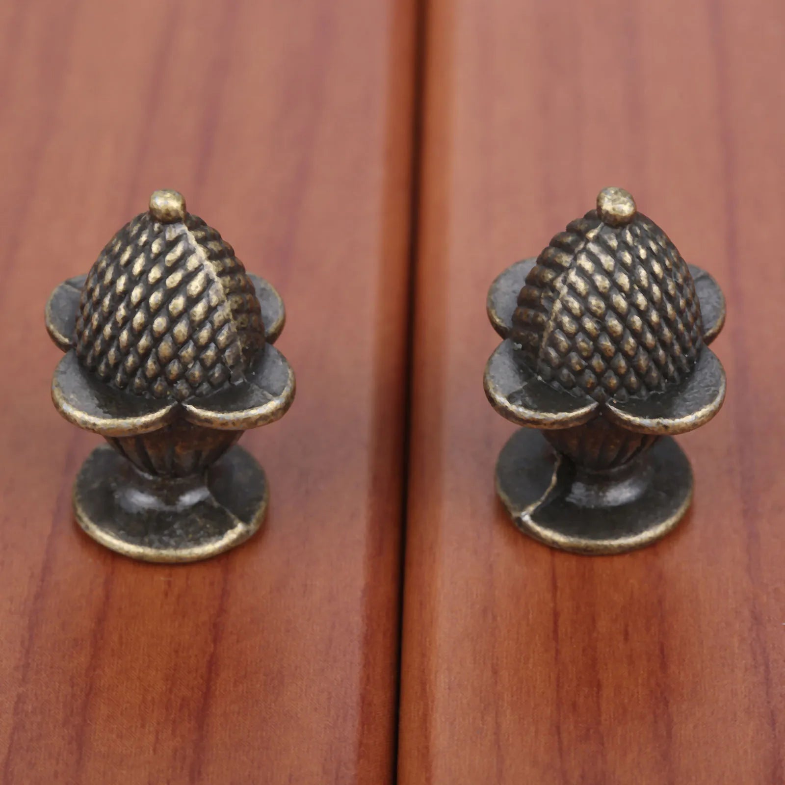 2Pcs Antique Cabinet Handle Knob Furniture Handle Strawberry Knob And Handles Zinc Alloy Door Cupboard Drawer Kitchen Pull Knob