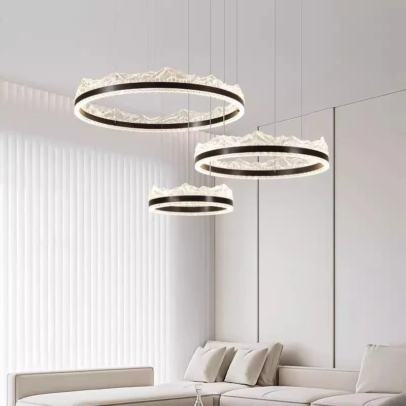Modern home decor led lights pendant light lamps forstaircase Chandeliers for living room hanging light indoor lighting