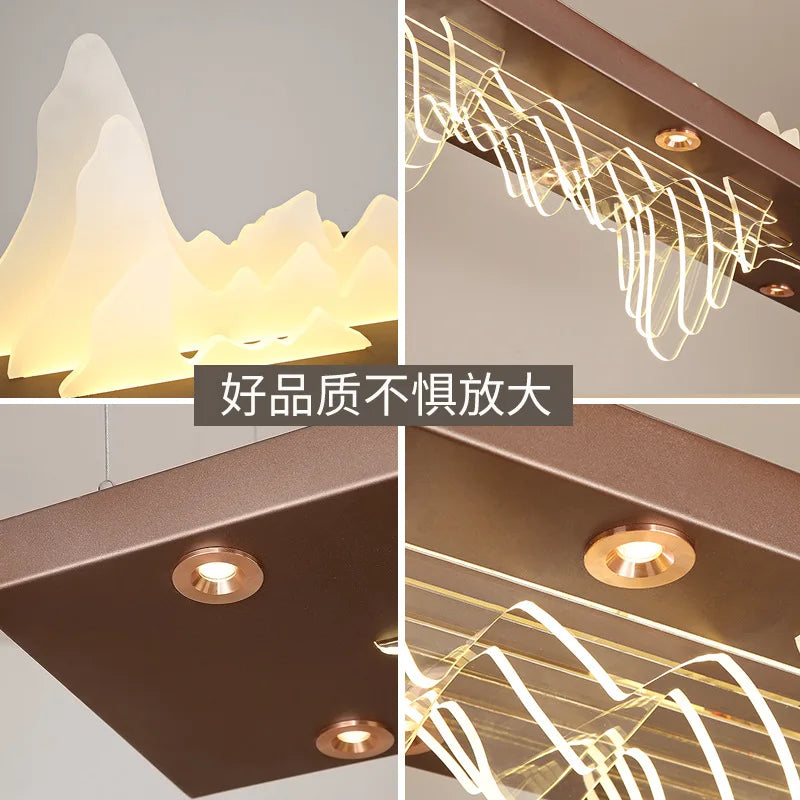 Modern Smart Led Chandelier Dimmable Pendant Lights Food Tables Coffee Office Desks Designer Home Decoration Lighting Suspension
